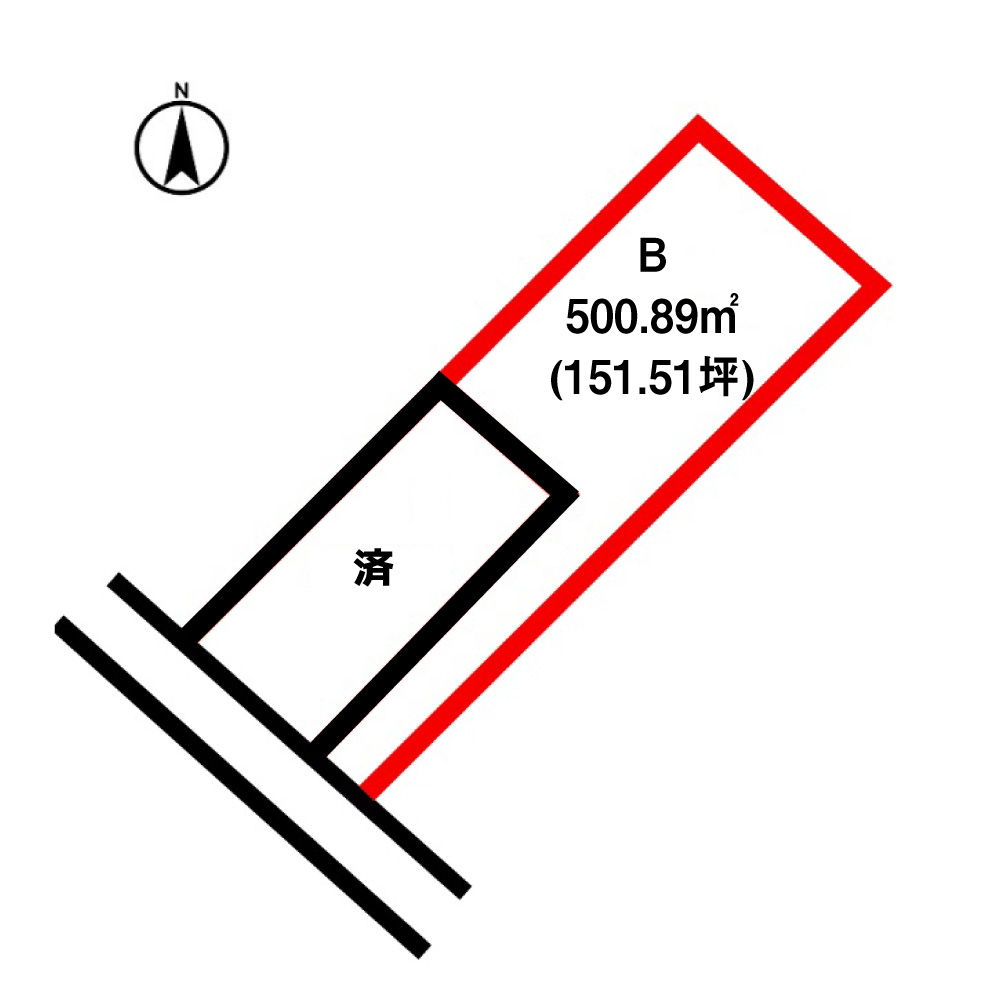 [売地]金古町 B　500.89㎡(151.51坪)