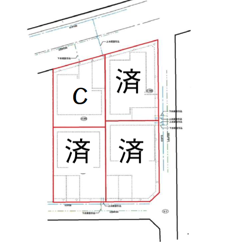 [売地]伊勢崎市今泉町 4区画